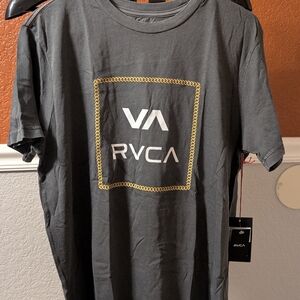 RVCA Men's Charcoal Gray T-Shirt